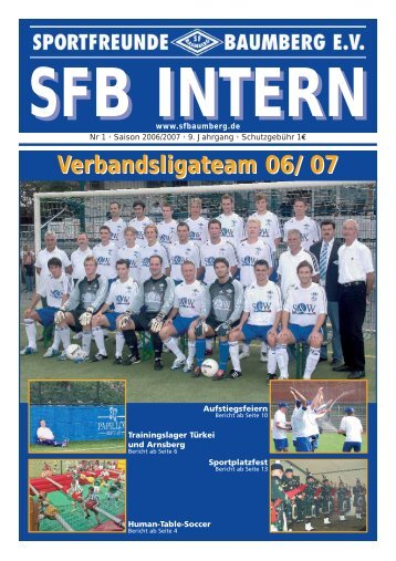 Sportfreunde Baumberg SFB-INTERN - SF Baumberg