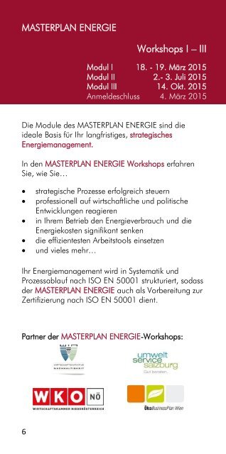 Akademie der Energie - Sommersemester 2015