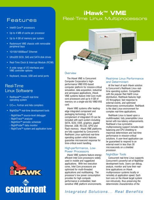 iHawk VME Real-Time Linux Multiprocessors - Concurrent Real ...