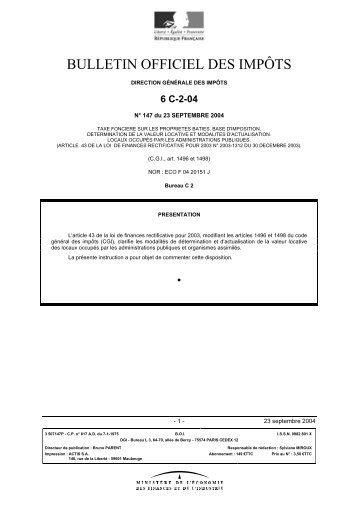 Instructionfiscale230904ImpÃ´ts locaux des asso.pdf - Uniopss