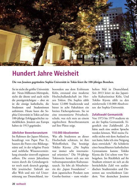 Das Magazin der Jesuitenmission