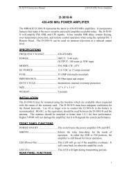 430-450 MHz Power Amplifier - ComDaC