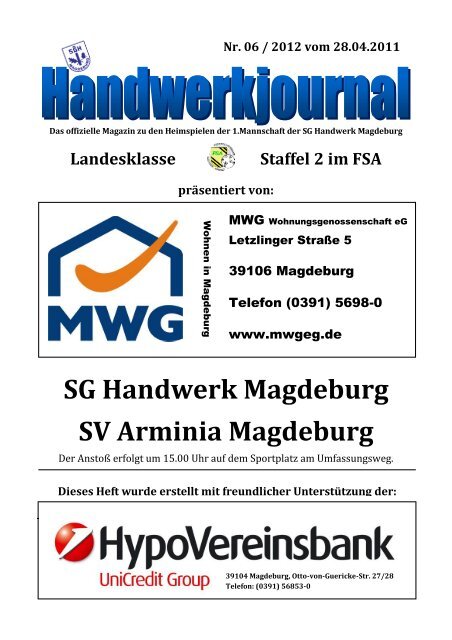 SG Handwerk Magdeburg SV Arminia Magdeburg