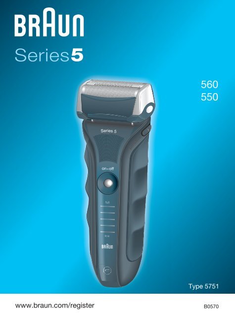 BRAUN Shaver 550, 560 Series 5.indd