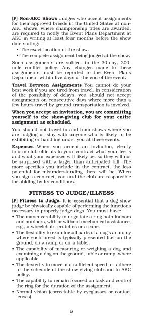 Rules, Policies and Guidelines for Conformation Dog Show Judges