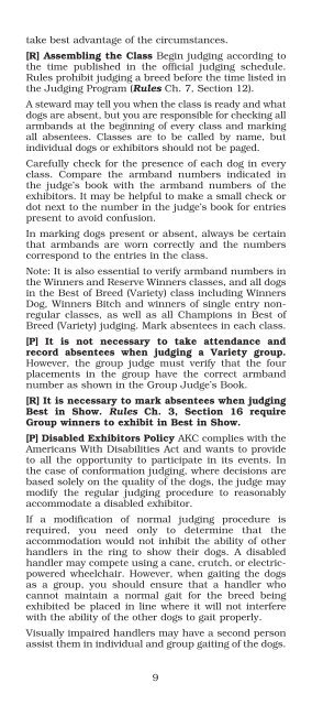 Rules, Policies and Guidelines for Conformation Dog Show Judges