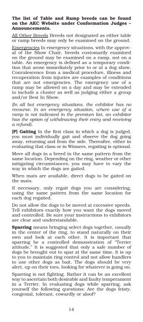 Rules, Policies and Guidelines for Conformation Dog Show Judges