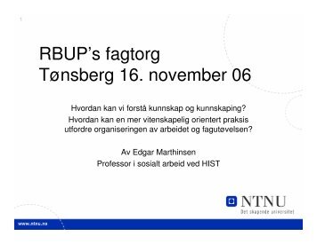 Hvordan kan vi forstå kunnskap