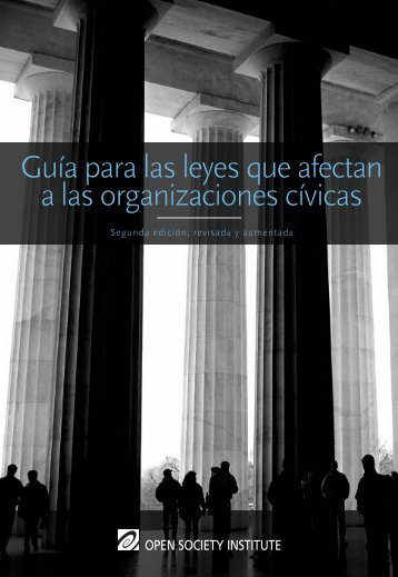 Guia para las Leyes que afectan a las Organizaciones CÃ­vicas - The ...