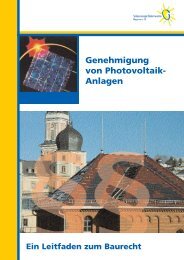 Genehmigung von PV-Anlagen - Solarenergieförderverein Bayern e.V.