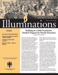 Illuminations, Fall 2008 - St. Peter's Seminary