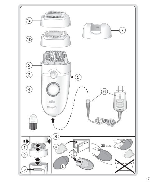 Silkâ€¢ Ã©pil 5Â® - Braun Consumer Service spare parts use instructions ...