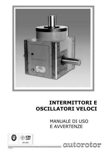 Manuale di U&M (ITV) - Autorotor Srl