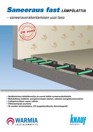 Saneeraus fast-LÃMPÃLATTIA - Knauf
