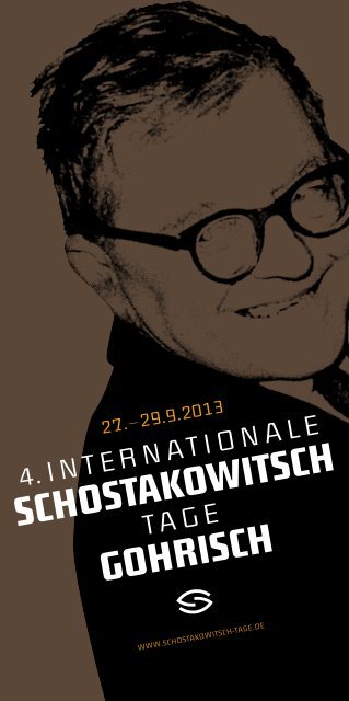 Festival-Programm als PDF - Schostakowitsch Tage