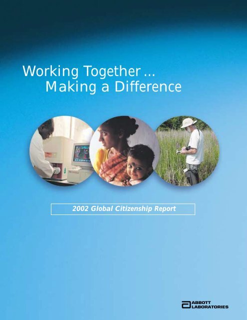 Abbott 2002 Global Citizenship Report - Abbott Laboratories