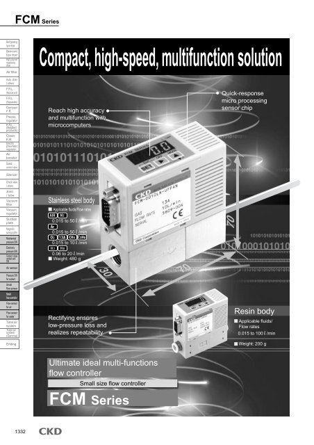 CKD series FCM small size flow controller