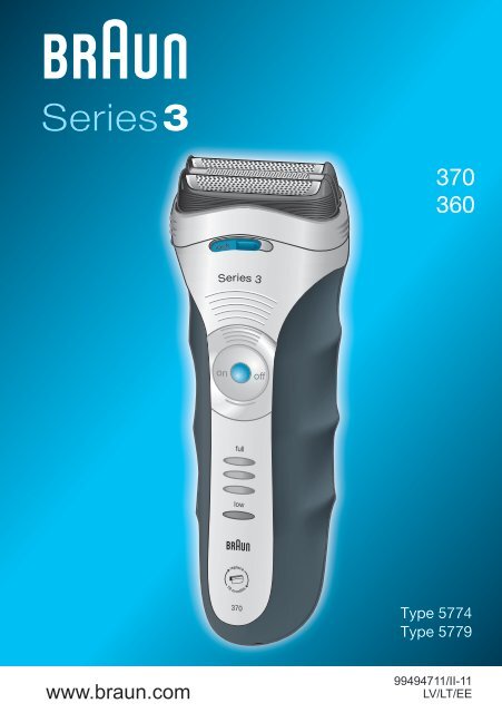 BRAUN Shaver 370 Series 3.indd