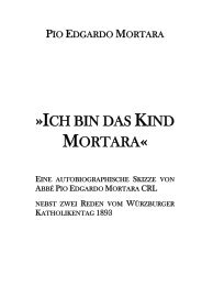 Ich bin das Kind Mortara« - Kreuzgang