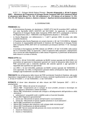 Scarica il testo del decreto, comprensivo di allegati - Regione ...