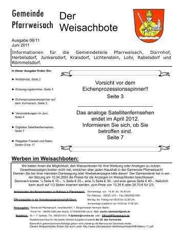 Juni 2011 - Pfarrweisach