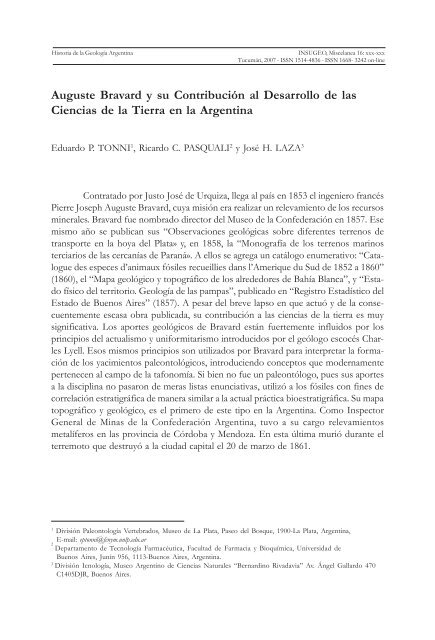 Historia de la GeologÃƒÂ­a Argentina - INSUGEO