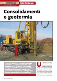 Consolidamenti e geotermia - Keller Fondazioni SrL