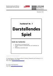 Fachbrief Darstellendes Spiel Nr. 7 - Landesarbeitsgemeinschaft ...