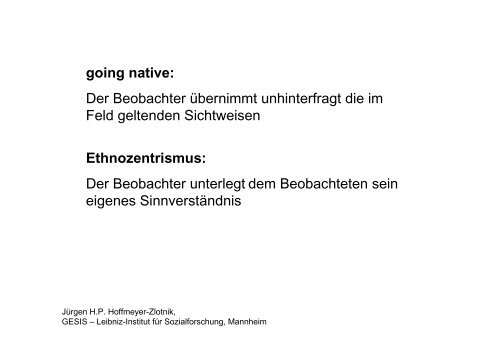 Teilnehmende Beobachtung: Das Protokollieren