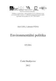 EnvironmentÃ¡lnÃ­ politika - Granty VÅ ERS