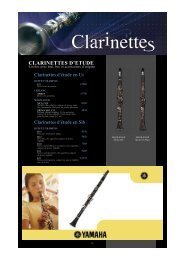 CLARINETTES D'ETUDE - Feeling Musique