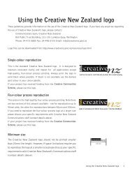 Using the Creative New Zealand logo
