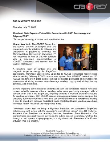 cbord statement