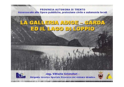 Galleria Adige Garda Loppiopdf Servizio Bacini Montani