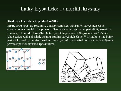 01 Mineralogie pro kombinovanÃ© studium â vÅ¡eobecnÃ¡ mineralogie