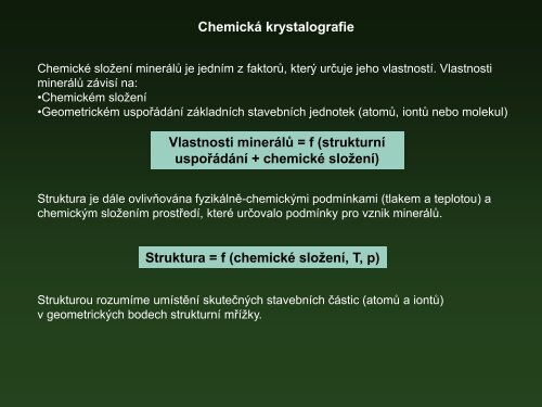 01 Mineralogie pro kombinovanÃ© studium â vÅ¡eobecnÃ¡ mineralogie