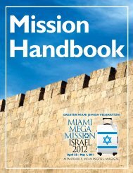 Miami Mega Mission israel 2012 - Greater Miami Jewish Federation