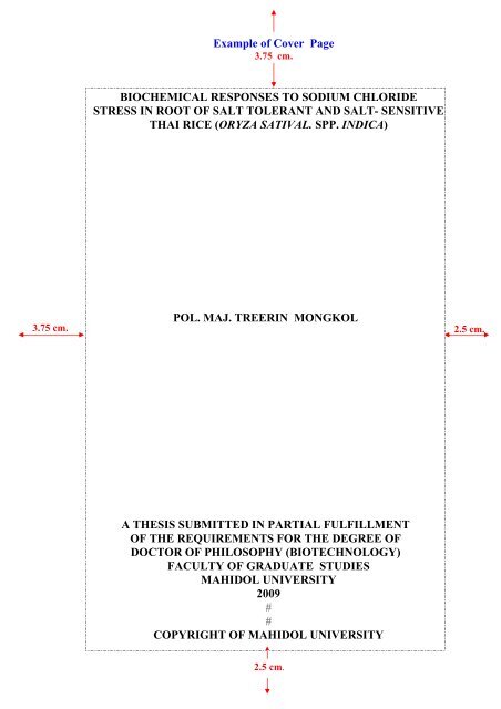 thesis proposal format mahidol university