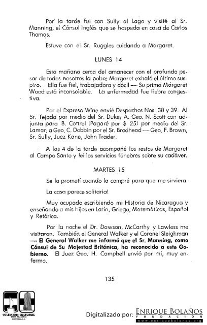 Diario de John Hill Wheeler Ministro de los Estados Unidos en ...