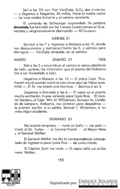 Diario de John Hill Wheeler Ministro de los Estados Unidos en ...