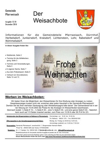 Der Weisachbote - Pfarrweisach