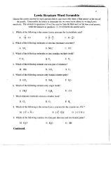 Lewis Structure Word Scramble