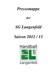 Spielerdaten - SG Langenfeld
