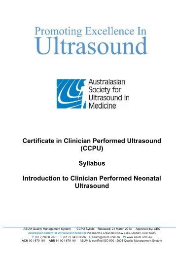 Introduction to Clinician Performed Neonatal Ultrasound