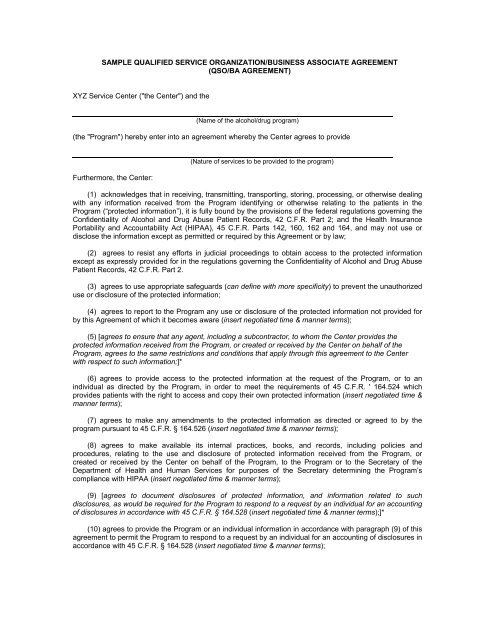 Business Associate Agreement Hipaa Template