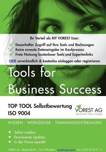 Selbstbewertung nach ISO 9004 - Vorest AG