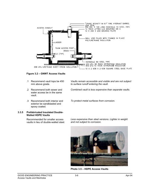 Good Engineering Practice for Northern Water and Sewer Systems