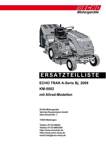Ersatzteilliste A-Serie 2009 mit Allradmodellen - Gartentechnik ...