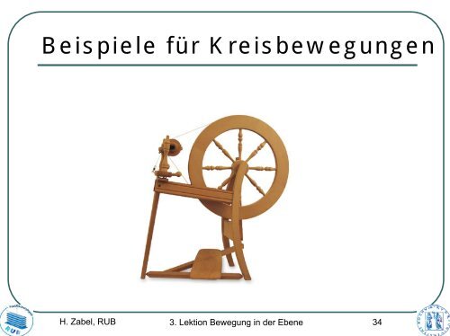 5. Lektion: Bewegung in der Ebene - SFB 491