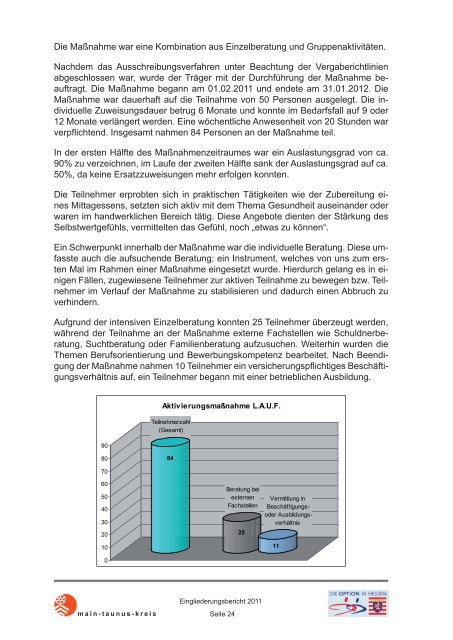 Optionskommune Landkreis Main-Taunus - jobcenter | SGB II Reform